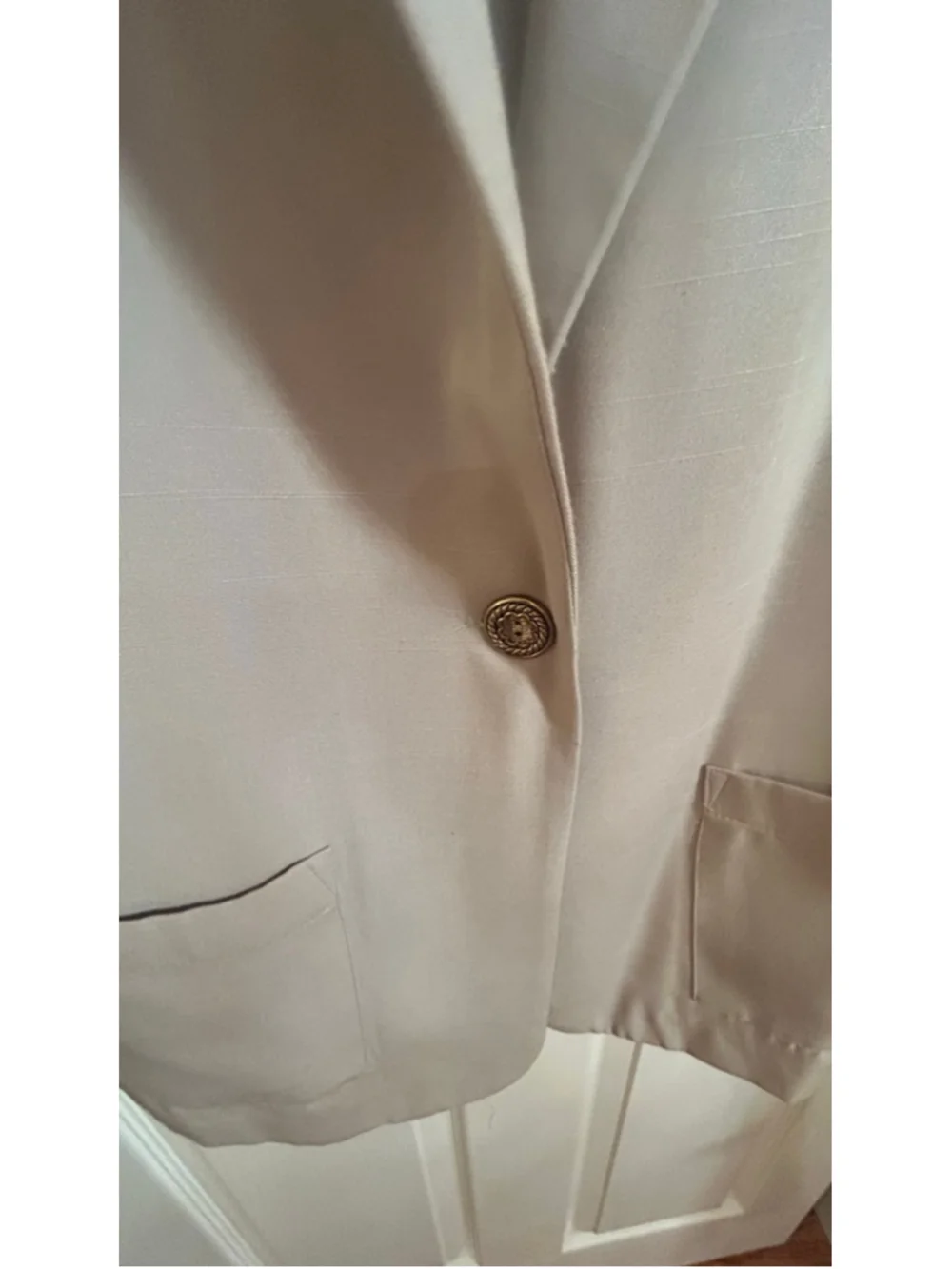 Cristin Stevens Tan Lightweight Blazer Jacket - Size Medium